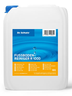 Dr Schutz Reinigung 10 Liter Wischpflegemittel Bsis wasserlsliche Polymere Fussbodenreiniger R 1000 wds00170010
