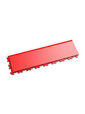 Profilor Auffahrt - Kante Rosso red , verdeckt Invisible Variante B oben, passend zu Profilor PVC Klick-Fliesen Invisible