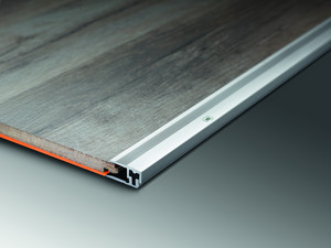 terHrne Profile/Schienen edelstahl Abschlussprofil Typ ABS 037 Edelstahl zur Verschraubung fr Vinylboden 2700 mm, auch in Sand und Silber wTH1101060190